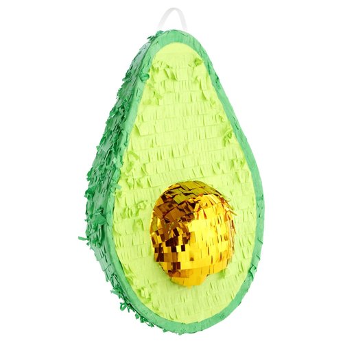 BLUE PANDA Avocado Pinata for Cinco De Mayo Party Decorations, Mexican Fiesta (Small, 15x10.5x6.5 in)