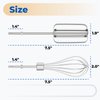 ANTOBLE Hand Mixer Beaters Compatible with Hamilton Beach Hand Mixer Replacement Beaters with Egg Whisk Attatchment for Hamilton Egg Whisk Beater Blades Parts 62682RZ 62692 62695V 64699