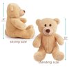 BenBen Teddy Bear Stuffed Animals, 8 inch Teddy Bear Bulk, 2 Pack Baby Bear Plush Toy for Baby Shower Decoration, Gift for Boys Girls, Girlfriend, Birthday