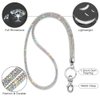 Soleebee Rhinestone Office Lanyard, 31.5'' Bling Neck Lanyard with Metal Clasp & Keyring, Crystal Lanyard for Women, ID Card, Keys Strap (AB Color)