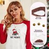 WRBAJIS Christmas Reindeer Face Tattoos Glitter Temporary Tattoo Cute Deer Fake Tattoos Eyes Face Gems Stickers for Women Girls Christmas Holiday Party Supplies 2Pcs