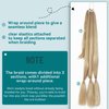 EMMOR Long Braided Ponytail Extension with Hair Straight Wrap Around Ponytail Hair Extensions with Hair Tie Soft healthy Synthetic Hair Piece for Women girls Daily(33 inch Mixed Blonde