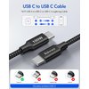 Baiwwa 100W USB C to USB C Cable [6FT 2-Pack], USB C Charger Cord Fast Charging for iPhone 16 15 Pro Max Plus, for MacBook Pro 2020, Pixel and More