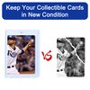 QTYORD 5 Pack 130PT Magnetic Card Holder for Trading Cards, One-Touch Card Case Holder for Baseball Football Sports MTG TCG Collectable Cards (5, 130PT)