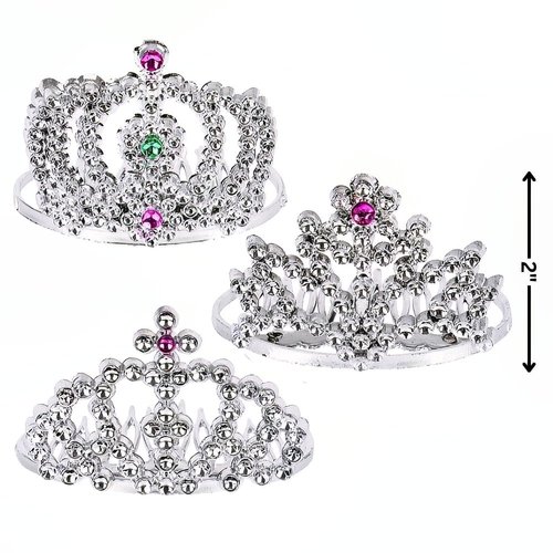 Rhode Island Novelty 2 Inch Mini Tiara Hair Comb, 1 Dozen