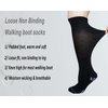 COIYUFUX Extra Wide Socks For Bariatric Feet- Knee High Diabetic Socks For Men Women, Cast Socks Lymphedema Socks for Swollen Foot Ankle Leg (Black)