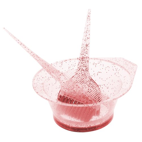 MERRYHAPY 1Set Hair Dye Brush and Mixing Bowl Hair Coloring Kit for Salon Use Includes Hair Coloring Bowl and Brush Ideal for Hair Dye Application and Tinting