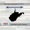 West Virginia State Wood Cutouts for crafts, Laser Cut Wood Shapes 5mm thick Baltic Birch Wood, Multiple Sizes Available, Wooden State
