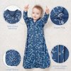 Yoofoss Baby Sleep Sack 0-6 Months Long Sleeve Wearable Blanket Baby 100% Cotton 2-Way Zipper 0.5 Tog Infants Sleeping Sack, Lightweight(Small)