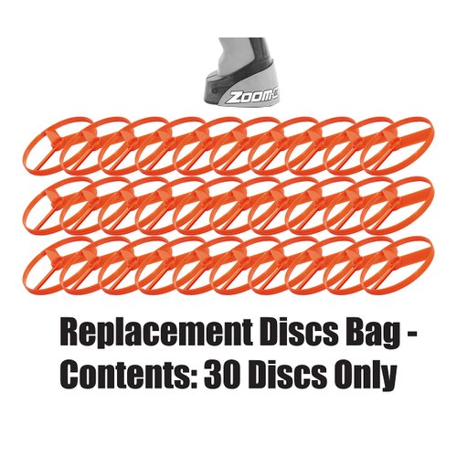Zoom-O Flying Disc Launcher Disc Refill Pack | Set of 30 Extra Disc Replacements Disc Launchers | 30 Discs Only