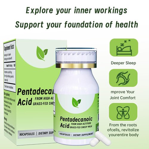Pentieadecaflex Pentadecanoic Acid（C/15:0）, 90 Capsules 400mg