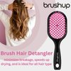 Wet & Dry Vented Detangling Hair Brush – Ultra-Smooth Glide for Tangle-Free, Frizz-Free Hair, Gentle on All Hair Types, with Cherry Blossom Design – Ideal for Everyday Styling