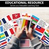 Zastic! World Flags Flashcards - 245 Country Flags, Capitals, Language, and Continents - Gloss Laminated - Country Flags of The World Flash Cards - Country Flash Cards - Geography Kids Flash Cards