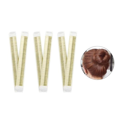 Chrontier 3PCS Blonde Easy Fast Snap Hair Bun Maker Donut Updos Shaper DIY Ponytail Holder Hair Styling Roll Tool Ballet Hair French Twist Fold Wrap Strap Women Girl
