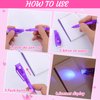 Vruomi 12 PCS Invisible Ink Pen and Mini Notebook,Spy Pen with UV Light for Kids,Disappearing Ink Pens for Writing Secret Message,Magic Marker for Birthday Party Favors,Halloween,Christmas