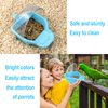 Nobgum Bird Bath Box Hanging Birdbath Toy Parakeet Caged Bathing Tubs Parrot Bath Tub Water Shower Food Feeder Holder Tray Bird Bath for Cage Accessory Small Birds Parrots Cockatiel Budgies