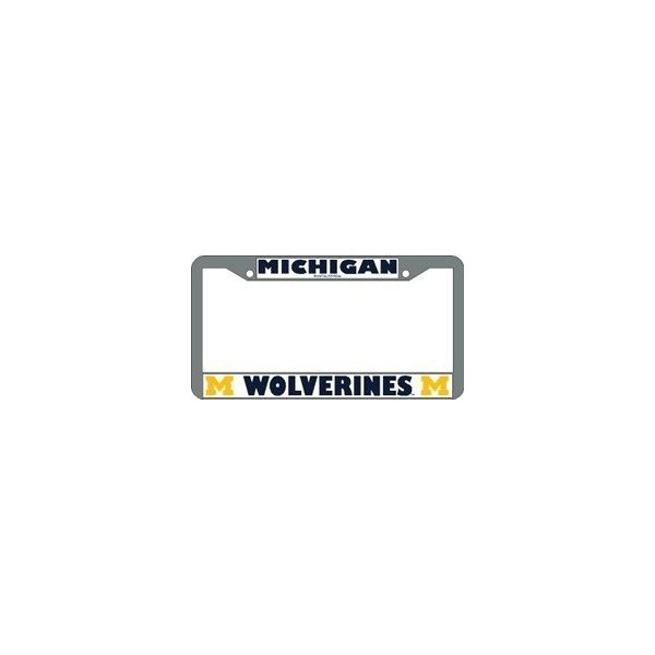 Michigan Wolverines Chrome License Plate Frame