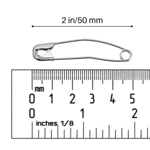 Quilting Curved Safety Pins for Quick Basting, Size 3, 100 Count