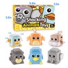 JoyZin Stacking Toys for Toddlers, 6 Pcs Cause and Effect Toys Animal Push Game, Sensory Montessori Fine Motor Skills Fidget Toys for Ages 2 3 4 5 6 Year Old Boys Girls Kids Birthday Gifts