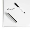 U Brands Magnetic Dry Erase Board Felt Eraser, 2"x5"x1", White, Lightweight Modern Design