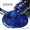 VENALISA Gel Nail Polish, 12ml Deep Pearly Blue Color Soak Off UV LED Nail Gel Polish Nail Art Starter Manicure Salon DIY at Home, 0.43 OZ