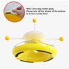 Cdipesp 3 in 1 Interactive Cat Toys Balls Cat Fidget Spinner Treat Toys Windmill Cat Food Dispenser Toys Cat Slow Feeder Dry Food Cat Teaser Wand for Indoor Cats