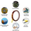 VCHOMY Heat Tape for Sublimation,Heat Press,Heat Transfer Polyimide 500℉ High Temperature Resistant Kapton Thermal Insulation Shield Tape with Silicone Adhesive (10mm 2 Rolls)