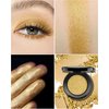 HOOMUSS Gold Eyeshadow Single, Handmade Pressed Eyeshadow Palette, Long Lasting With No Creasing, Intense Color Pigmented Gold Eye Shadow (Gold)