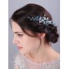 JWICOS Crystal Bride Wedding Hair Comb Rhinestone Bridal Hair Clip Glitter Wedding Hair Accessories for Women and Girls (Purple)