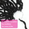 Gypsy Faux Locs Crochet Hair 14inch 6Packs Soft Goddess Locs Pre Looped Crochet Braids Beach Curl Bohemian Dreadlock Hair Extensions（14inch,1B)