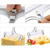 Poualss Stainless Steel Wire Cheese Slicer, Adjustable Thickness Cheese Cutter for Soft, Semi-Hard Cheeses Kitchen Cooking Tool