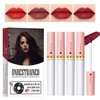 SHEEPFLY 4 Color Lip Gloss Cigarete Lipstick Set，Velvet Lipstick Cigaretes Non-sticky，24-Hour Long Lasting Waterproof Matte Lipstick Tube Sexy Nude Lady Lipstick lip gloss (3#)