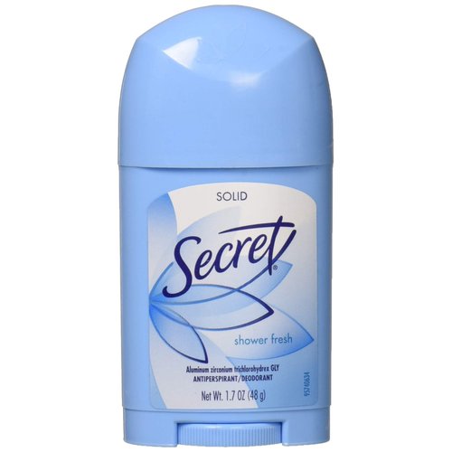 Secret Solid Antiperspirant and Deodorant Shower, Fresh Scent, 1.7 Ounce