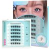 MLEN DIARY Self Adhesive Lash Clusters DIY Eyelash Extensions D Curl Natural 36Pcs Self Adhesive Cluster Lashes 10-12MM No Glue Individual Lashes Self Application at Home