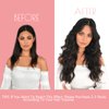 Loxxy Seamless Hair Extensions Clip in Human Hair For Women Ultra-Invisible PU Weft Clip On Hair Extensions Natural Black #1B Color 14inch 7 Pieces Thick Seamless Clip in Hair 110gram