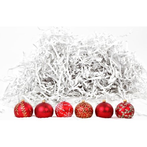 Bonka Bird Toys 2133 Christmas Snow Shred (85 Cu-in) Festive Parrot Pet Nesting, Cockatiels, Parakeets, Conures, and Similar Breeds