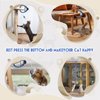 Kezlume Cat Toy Interactive for Indoor Cats, Smart USB Rechargeable Door Hanging Automatic Retractable Kitten Toys, Teaser Electronic Self Play Feather Cat String Toys Attached with 3 Catnip Mice Blue