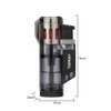 Cigar Lighter Triple Jet Flame Butane Torch Lighters Windproof Butane Refillable Gas Torch Lighters with a Gift Box, 2 Pack (Without Gas)