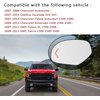 Driver Side Heated Mirror Glass Replacement For 2007-2013 Cadillac Escalade Yukon Chevrolet Suburban Silverado GMC Sierra Tahoe Avalanche Sierra - Side Mirror with Rear Holder and Turn Signal