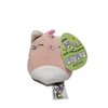 Kellytoy 3.5” Squishmallows Backpack Clip Ons Plush Pillow (Paulita Pink Tabby Cat)