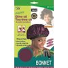 [The #1 Brand QFitt] Organic Olive oil Tea-tree oil treated Bonnet - Black