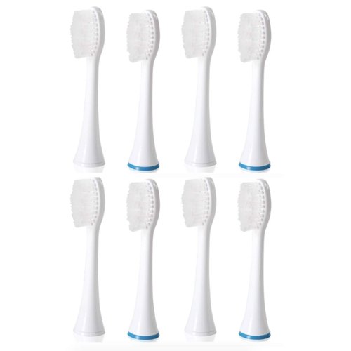 ToiletTree Products Poseidon Replacement Brush Heads for Poseidon Rechargeable Sonic Toothbrush, 8 Pack