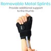 Vive Thumb & Wrist Brace for Right or Left Hand - Spica Splint Brace for Carpal Tunnel, Tendonitis, & Arthritis in Hands or Fingers - Compression Support for Women Men - Stabilizer Relief for Bowling