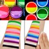 Water Activated Eyeliner, UV Glow Neon Cake Paint, 12 Bright Color Hydra Eye Liner,UV Glow Blacklight Luminous Body Face Makeup Paint, Costume Halloween and Club Makeup Art Paint (01)