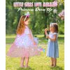 DOLNOW Princess Dress up for Little Girls, Mermaid Princess Cape Girls Sequins Princess Cloak for 3-6 Years Girls Gift Toys