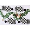 60Pcs Race Car Black and White Checkered Party Supplies Racing Tableware Set 7"Black and White Checkered Plates and Checkered Flag Napkins Fork for Race Car Themed Birthday Party Decorations(Serve 20)