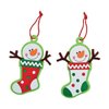Snowman Stocking Christmas Tree Ornament Craft Kit - Makes 12 - DIY Christmas Crafts for Kids