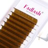 easy fan Volume Lashes,Curl Volume Lash Extensions 8-14mm Mixed Tray Brown Color Blooming Eyelash Extension Volume (Blond 0.07-D, 8-14mm)