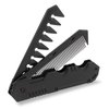 Protable Folding Pocket Comb for Men Protable Folding Hair Comb for Men 2 in 1 Pocket Beard Comb Black Foldable Styling Comb Fine Tooth Comb Wide Tooth Comb for Travel Groomsmen Father
