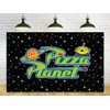 Pizza Planet Backdrop for Birthday Party Decorations Outspace Background for Baby Shower Party Cake Table Decorations Supplies Toy Story Theme Banner 5x3ft